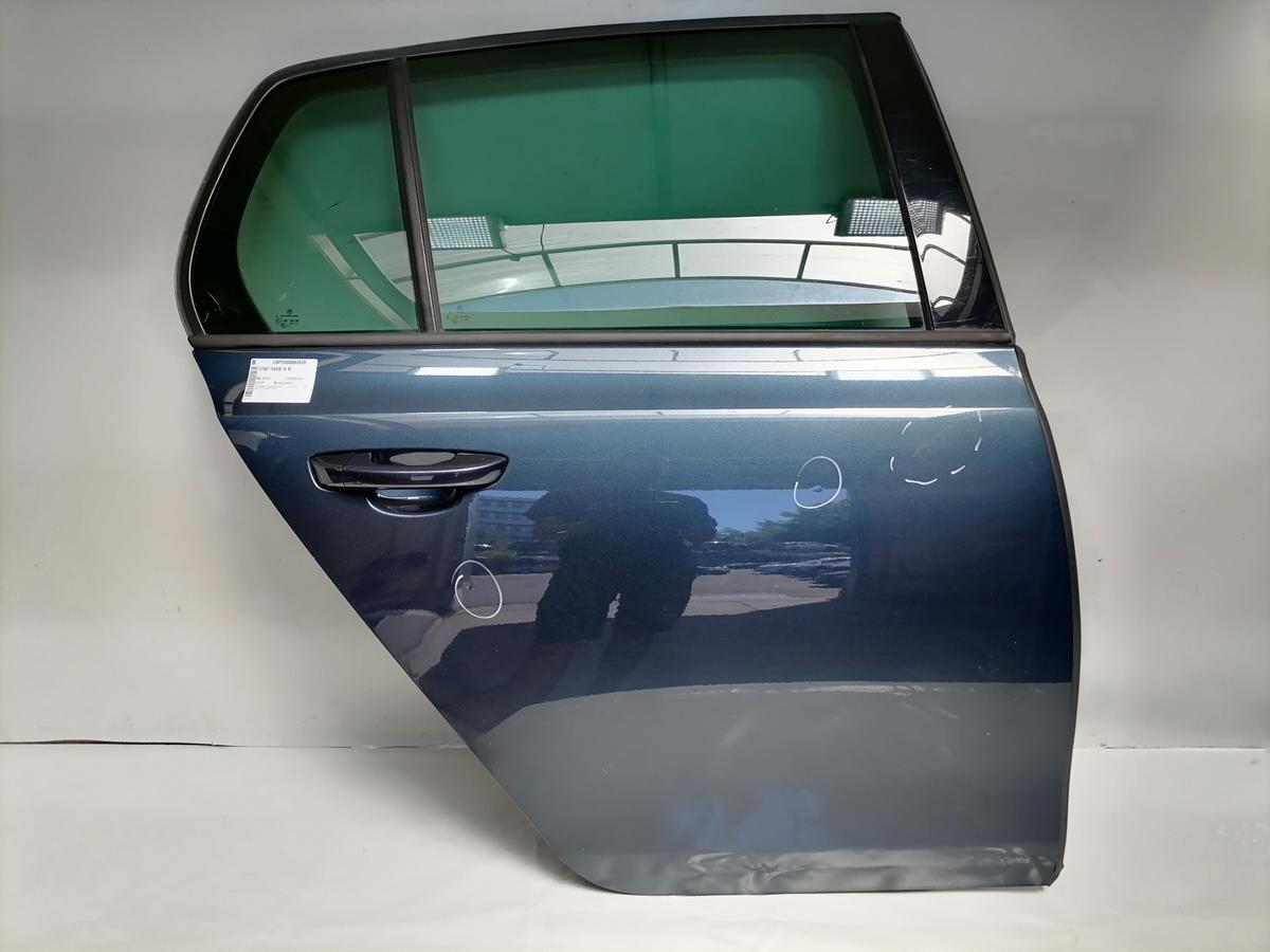 VW Golf 6 original T&uuml;r hinten rechts LC5F Bluegraphit Flie&szlig;heck Rohbau Bj.2012
